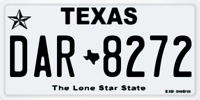 TX license plate DAR8272