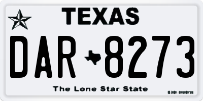 TX license plate DAR8273