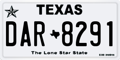 TX license plate DAR8291