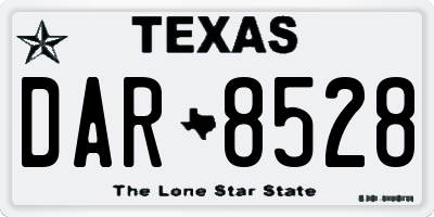 TX license plate DAR8528