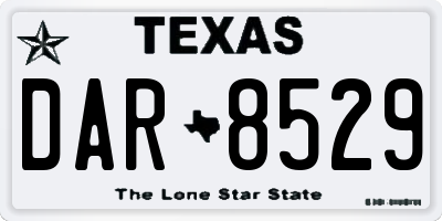 TX license plate DAR8529