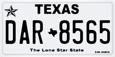TX license plate DAR8565