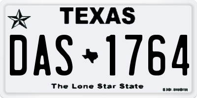 TX license plate DAS1764
