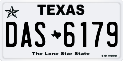 TX license plate DAS6179