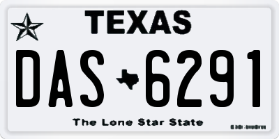 TX license plate DAS6291