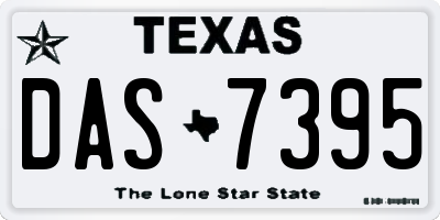 TX license plate DAS7395