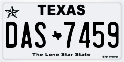 TX license plate DAS7459