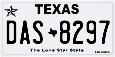 TX license plate DAS8297