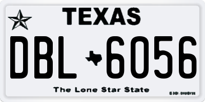 TX license plate DBL6056