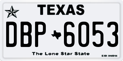 TX license plate DBP6053