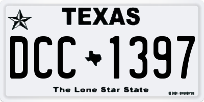 TX license plate DCC1397