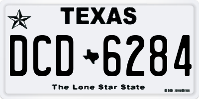 TX license plate DCD6284