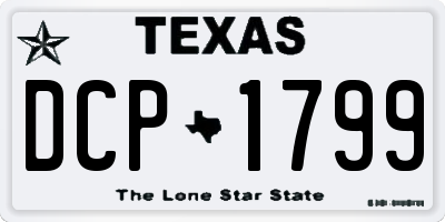 TX license plate DCP1799