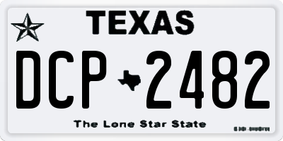 TX license plate DCP2482