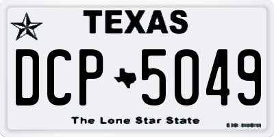 TX license plate DCP5049