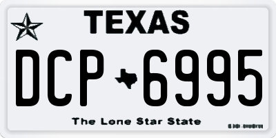 TX license plate DCP6995