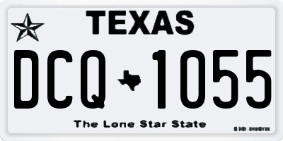 TX license plate DCQ1055