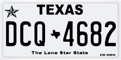 TX license plate DCQ4682