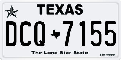 TX license plate DCQ7155