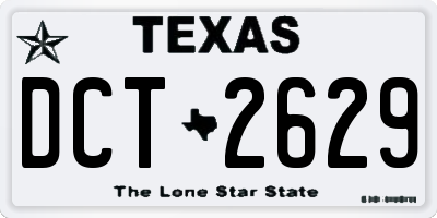 TX license plate DCT2629
