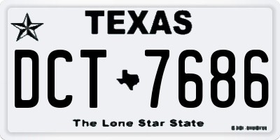 TX license plate DCT7686