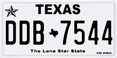 TX license plate DDB7544