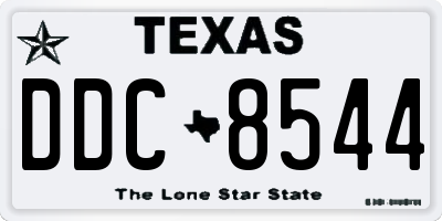 TX license plate DDC8544