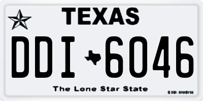 TX license plate DDI6046