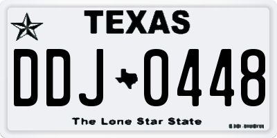 TX license plate DDJ0448