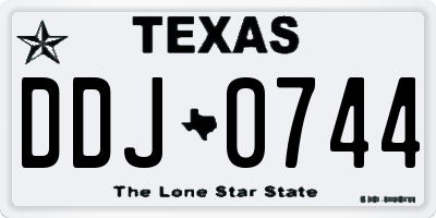TX license plate DDJ0744