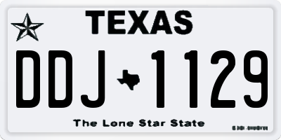 TX license plate DDJ1129