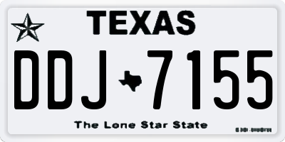 TX license plate DDJ7155