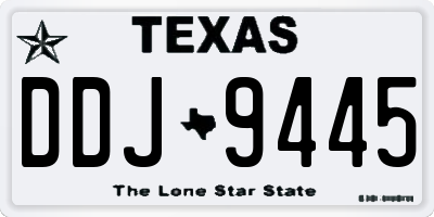 TX license plate DDJ9445