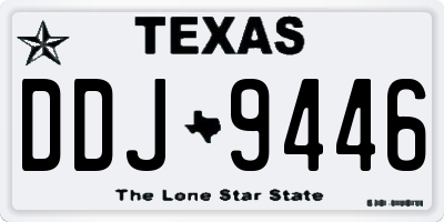TX license plate DDJ9446