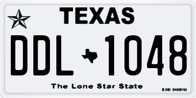TX license plate DDL1048