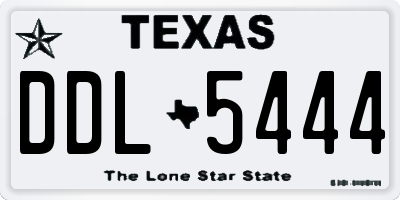 TX license plate DDL5444