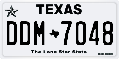 TX license plate DDM7048