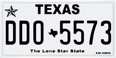 TX license plate DDO5573