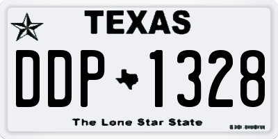 TX license plate DDP1328