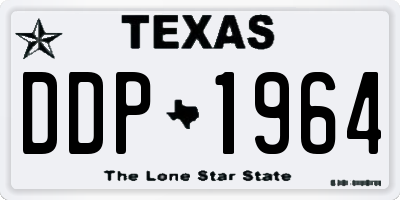 TX license plate DDP1964