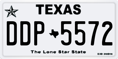 TX license plate DDP5572