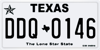 TX license plate DDQ0146