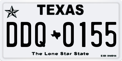 TX license plate DDQ0155