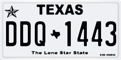 TX license plate DDQ1443