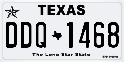 TX license plate DDQ1468