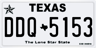 TX license plate DDQ5153