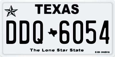 TX license plate DDQ6054