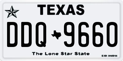 TX license plate DDQ9660