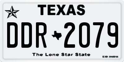 TX license plate DDR2079