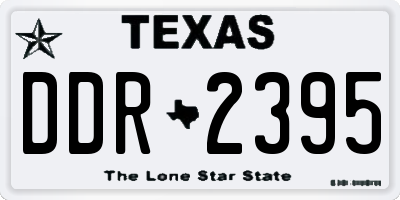 TX license plate DDR2395